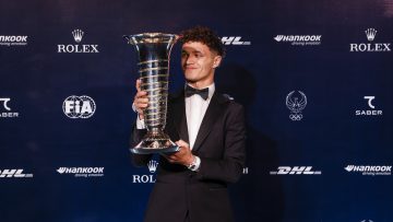 Lando Norris formally presented with F1 championship trophy at FIA gala