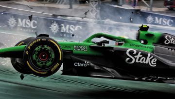 Gabriel Bortoleto taken to medical centre after terrifying airborne Brazil Sprint crash