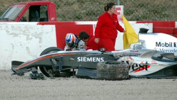 Revisited: Huge Raikkonen crash ends McLaren test early